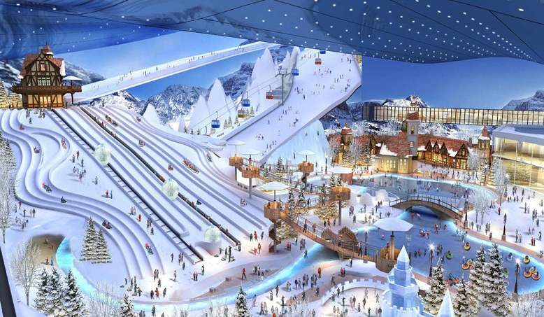 滑雪場(chǎng)策劃要考慮其空間面積，山勢山型